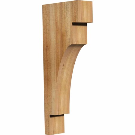 Ekena Millwork Mediterranean Rough Sawn Corbel, Western Red Cedar, 4"W x 10"D x 26"H COR04X10X26MED00RWR